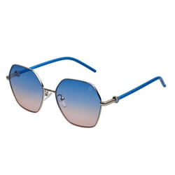 Gafas De Sol Hexagonales Sto456 Para Mujer - blue, TU