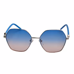Gafas De Sol Hexagonales Sto456 Para Mujer - blue, TU