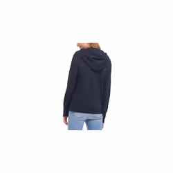Tommy Hilfiger Zip-up Hoodie - Classic Sweatshirt for Women with Drawstrings and Hood  Sky Captain  X-Large