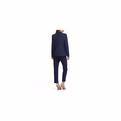 Tommy Hilfiger Women's Work One Button Blazer Jackets  Midnight  12