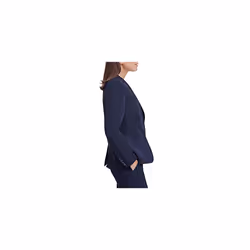 Tommy Hilfiger Women's Work One Button Blazer Jackets  Midnight  12