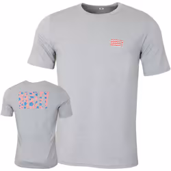 Oakley Mens Oakley USA Tee Lightweight Breathable T-Shirt - L, New Granite Hthr