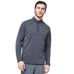 Oakley Mens 2021 Range Pullover 2.0 1/4 Zip Melange Golf Sweater - M, Dark Grey Heather