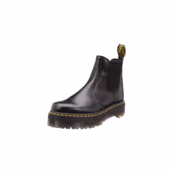 Dr. Martens 2976 Platform Chelsea Boot, Black Polished Smooth, 4 UK (Womens 6 M US/Mens 5 M US)