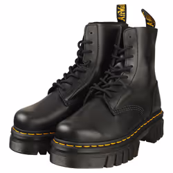 Dr. Martens Audrick 8-eye Womens Platform Boots in Black - Size 7 UK - Additional view 5