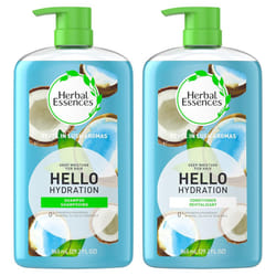 Herbal Essences Moisturizing Shampoo and Conditioner Set Paraben Free Hello Hydration Safe for ColorTreated Hair Coconut Blue 292 fl oz