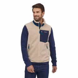 - M) Patagonia Men's Classic Retro-X Fleece Vest - Patagonia Men's Classic Retro-X Fleece Vest (Natural