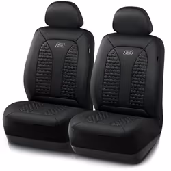 Skechers Memory Foam Car Seat Covers  Hexcomb Breathable Thick Seat Covers Black Two Front Seat Covers  Airbag Compatible  Au ...