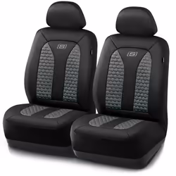 Skechers Memory Foam Car Seat Covers  Hexcomb Breathable Thick Seat Covers Two Front Seat Covers  Airbag Compatible  Automoti ...