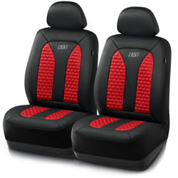 Skechers Memory Foam Car Seat Covers  Hexcomb Breathable Thick Seat Covers Two Front Seat Covers  Airbag Compatible  Automotive Comfort & Protection f