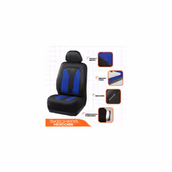Skechers Memory Foam Car Seat Covers  Hexcomb Breathable Thick Seat Covers Two Front Seat Covers  Airbag Compatible  Automotive Comfort & Protection f