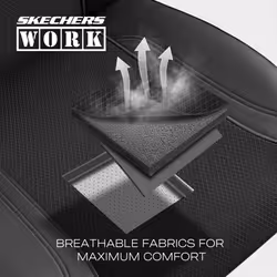 Skechers Work Car Seat Covers  Leather Seat Covers 5-Times Stronger Built-in Webbing  Oxford Fabric Seat Cover for Cars  Airbag Compatible  Automotive