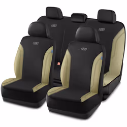 Skechers Work Car Seat Covers Leather Seat Covers 5-Times Stronger Built-in Webbing Oxford Fabric Seat Cover for Cars Airb ...
