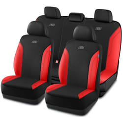 Skechers Work Car Seat Covers  Leather Seat Covers 5-Times Stronger Built-in Webbing  Oxford Fabric Seat Cover for Cars  Airbag Compatible  Automotive