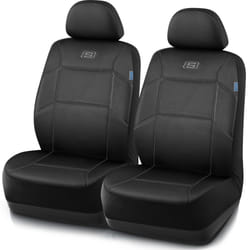 Skechers Work Car Seat Covers  Leather Seat Covers  5-Times Stronger Built-in Webbing  Mesh Fabric Seat Cover for Cars  Airbag Compatible  Automotive