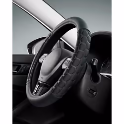 Skechers Steering Wheel Cover  Leather Car Steering Wheel Covers  14.5-15 inch Anti-Slip Safety Comfortable Hexcomb Design Un ...