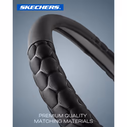Skechers Steering Wheel Cover  Leather Car Steering Wheel Covers  14.5-15 inch Anti-Slip Safety Comfortable Hexcomb Design Universal Fits for 95% Truc