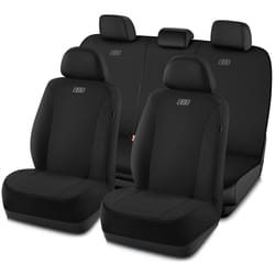 Skechers Car Seat Covers  Premium Breathable Polyester Seat Covers  Car Seat Covers Full Set Airbag Compatible  Automotive Comfort & Protection for Mo