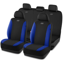 Skechers Car Seat Covers  Premium Breathable Polyester Seat Covers  Car Seat Covers Full Set Airbag Compatible  Automotive Comfort & Protection for Mo