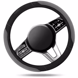 Skechers Steering Wheel Cover 14.5-15 Inch Universal Memory Foam Car Steering Wheel Covers Breathable Anti-Slip Steering Wheels Accessories for Men Wo