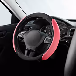 Skechers Pink Steering Wheel Cover Memory Foam Car Steering Wheel Cover 14.5-15inch Anti-Slip Safety Comfortable Desgin Uni ...