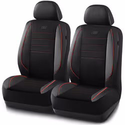 Skechers Memory Foam Seat Covers Air Cool Mesh Thick Car Seat Covers Leather Piping Two FrontTwo Front Airbag Compatible Auto ...