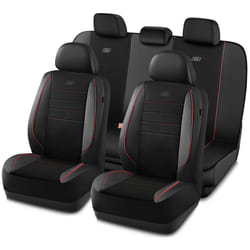 Skechers Memory Foam Seat Covers Air Cool Mesh Thick Car Seat Covers Piping Leather Car Seat Protector Full Set Airbag Compatible Automotive Comfort P