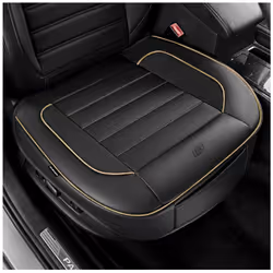 Skechers Car Seat Cover Memory Foam Luxury Faux Leather Front Bottom Seat Cushion Cover Universal Anti-Slip and Wrap Around T ...