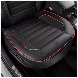 Skechers Car Seat Cover Memory Foam Luxury Faux Leather Front Bottom Seat Cushion Cover Universal Anti-Slip and Wrap Around T ...
