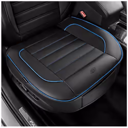 Skechers Car Seat Cover Memory Foam Luxury Faux Leather Front Bottom Seat Cushion Cover Universal Anti-Slip and Wrap Around T ...