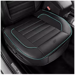 Skechers Car Seat Cover Memory Foam Luxury Faux Leather Front Bottom Seat Cushion Cover Universal Anti-Slip and Wrap Around T ...