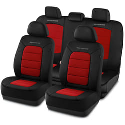 Skechers Memory Foam Car Seat Covers Thick Cool Touch Fabric Seat Covers car seat Protector Full Set Airbag Compatible Automotive Comfort Protection f