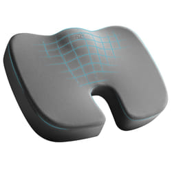Skechers Memory Foam Seat Cushion Office Chair Cushion for Tailbone Pain Relief Butt Pillow for Office Chair Car seat Cushion Computer Desk Long Sitti