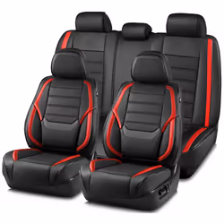 Skechers MAX Cushioning Seat Covers Memory Foam Leather Car Seat Covers Waterproof Car Seat Protector Full Sets Car Seat Cush ...