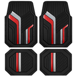 Skechers Heavy Duty Rubber Car Floor Mats Dual Color Design Floor Mats All Weather Car Mats Waterproof Trim to Fit Universal Floor Liner Car Accessori