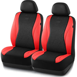 Skechers Car Seat Covers Leather Seat Covers with GOGA Mat Technology Waterproof Car Seat Covers Front Seats Airbag Compatible Comfort Universal Fit f