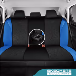 Skechers Car Seat Covers Leather Seat Covers with GOGA Mat Technology Waterproof Car Seat Covers Full Sets Airbag Compatible Comfort Universal Fit for