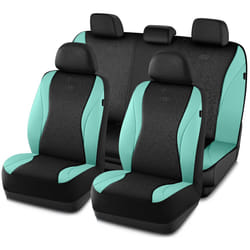Skechers Car Seat Covers Leather Seat Covers with GOGA Mat Technology Waterproof Car Seat Covers Full Sets Airbag Compatible Comfort Universal Fit for