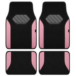 Skechers Car Floor Mats Waterproof Universal Fit Faux Leather Car Mats Floor Mats for Cars with Anti-Slip Heel Pad Fit for SUVs Vans Sedans Trucks Pin