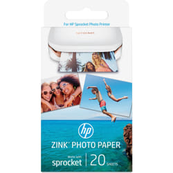 HP ZINK® Sticky-backed Photo Paper-20 sht/5 x 7.6-cm (2 x 3-inch)