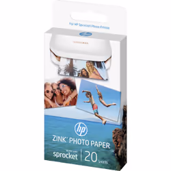 HP ZINK® Sticky-backed Photo Paper-20 sht/5 x 7.6-cm (2 x 3-inch)