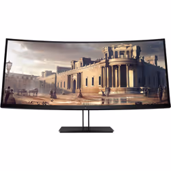 HP Z38c 37.5-inch Curved Display, 95.2 cm (37.5"), 3840 x 1600 pixels, UltraWide Quad HD+, LED, 5 ms, Black