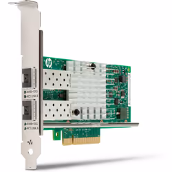 HP Intel X710-DA2 10GbE SFP+ DP NIC, Internal, Wired, Ethernet, 10000 Mbit/s, Green, Silver