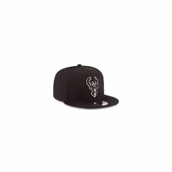 New Era NBA Milwaukee Bucks Men's 9Fifty Snapback Cap  One Size  Black