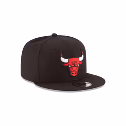 NEW ERA NBA Chicago Bulls Adult Men NBA 9Fifty Team Color Basic Snapback Cap OSFA Black