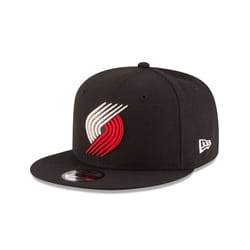 NBA Portland Trail Blazers Adult Men NBA 9Fifty Team Color Basic Snapback Cap Osfa black