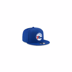 NBA Philadelphia 76Ers Adult Men NBA 9Fifty Team Color Basic Snapback Cap OSFA Royal