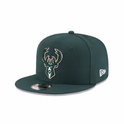 NBA Milwaukee Bucks Adult Men NBA 9Fifty Team Color Basic Snapback Cap OSFA Dark Green