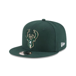 NBA Milwaukee Bucks Adult Men NBA 9Fifty Team Color Basic Snapback Cap OSFA Dark Green