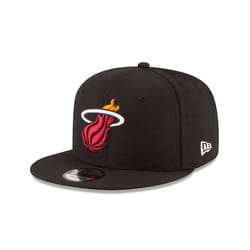 NBA Miami Heat Adult Men NBA 9Fifty Team Color Basic Snapback Cap Osfa black